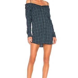 Bailey 44 Revolve Anglin Off Cotton Plaid Mini Dress XS NWT